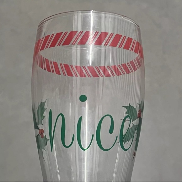 Set of 2 - Naughty and Nice Beer Glasses - Picture 6 of 13